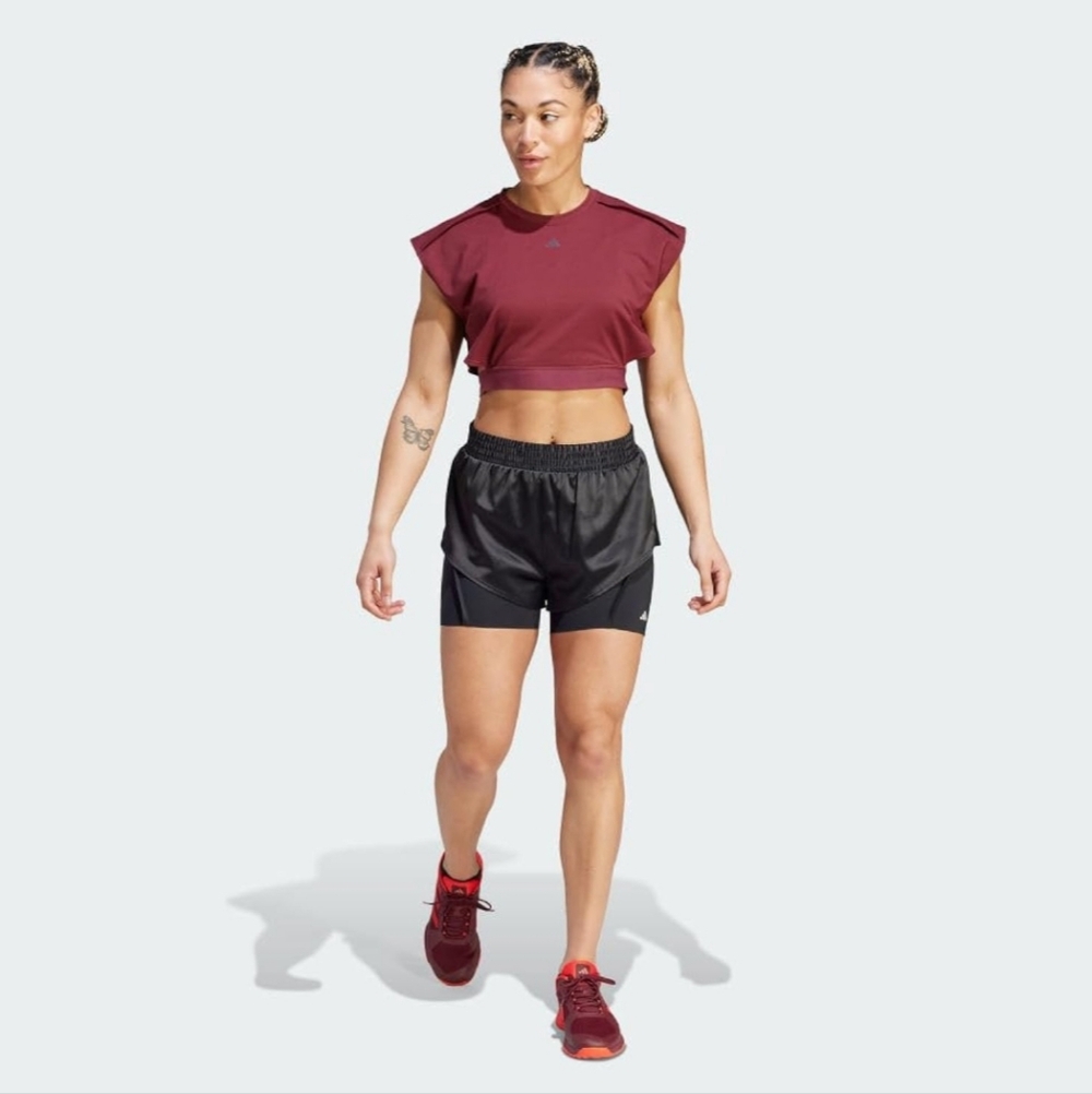Adidas Women's Power 2in1 Shorts Size Large - New!